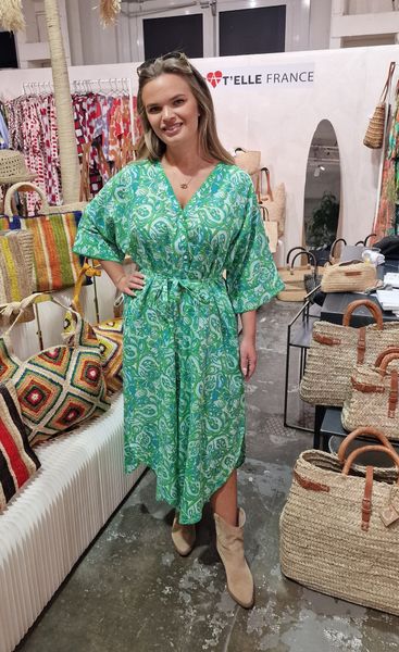 JASMINE DRESS (05SW458 ) - green- kun s 