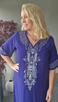 Hovedbilde PIENZA KAFTAN - navy blue w /white