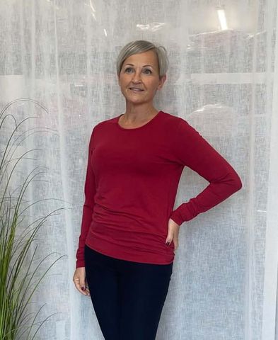 Hovedbilde Secret Long Sleeve – Round Neck - burgundy