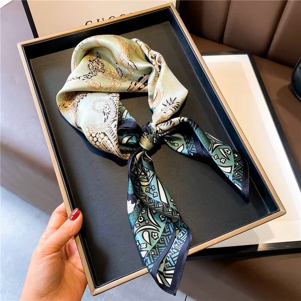 ISADORA SILK SCARF ( 18205 ) – EMERALD, PETROL & GOLD