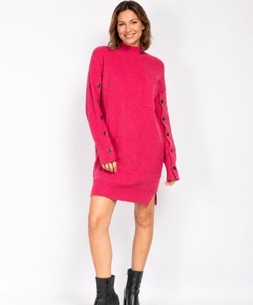 DAKOTA KNIT DRESS - Pink - (2330-3422) - LEVERING CA. 25 august