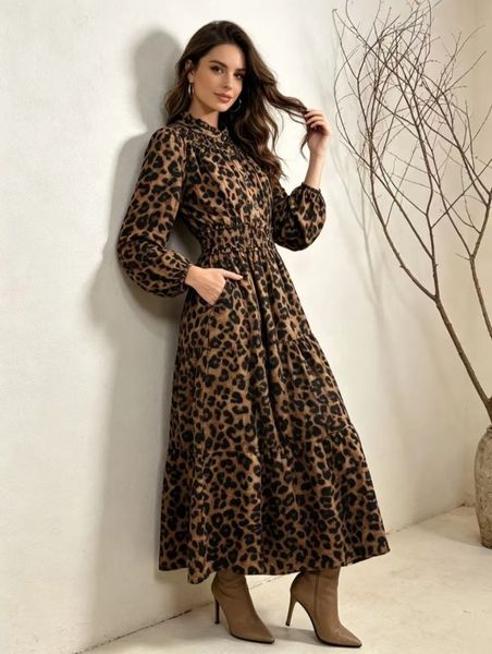 NADIA DRESS ( 1333 (g2 ) – Leopard