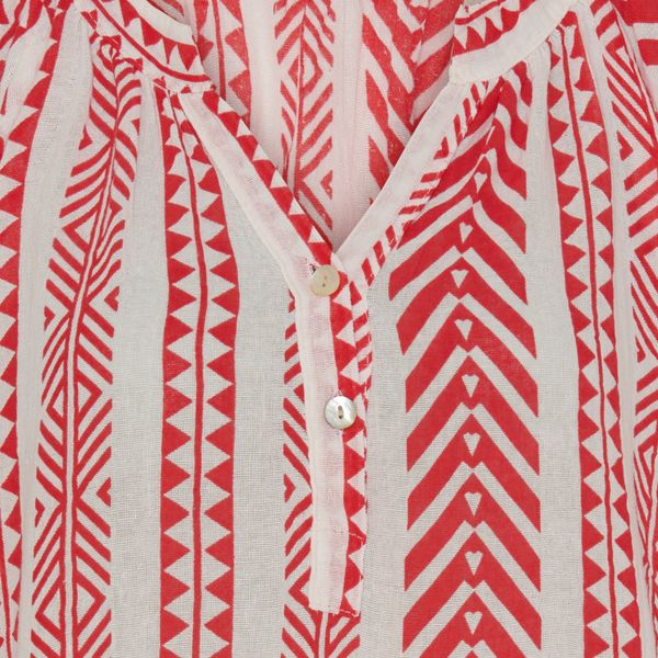Kairah Blouse Mdc ( 68548 ) - red-1 stk s/m