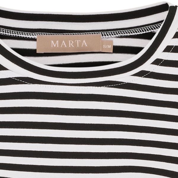 Enrica Tee (258036) - Black Stripe- kun s/m