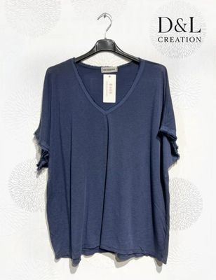 Hovedbilde SOLENE V-NECK TOP (sy24263) - navy