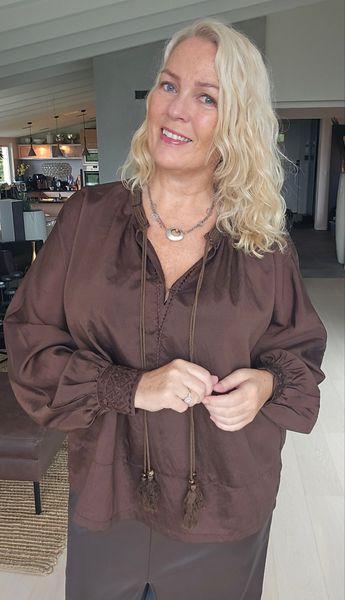 INCANTO BLOUSE - copper brown 