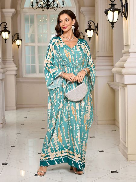 SALINAS KAFTAN – AQUA SAND
