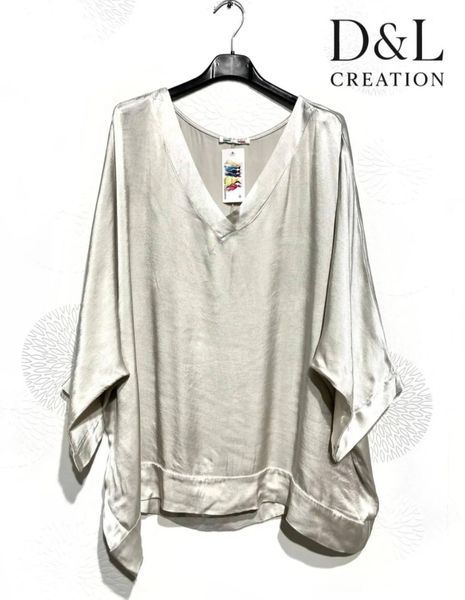 VITTORIA BLOUSE  ( mc26075 ) - stone beige