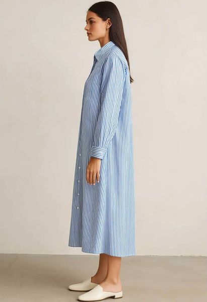 Carolina Shirt Dress (9607-3236) - Light Blue - ca.25 august levering