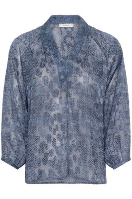 Hovedbilde Addison Blouse - In Wear - Dotted Surface Blue