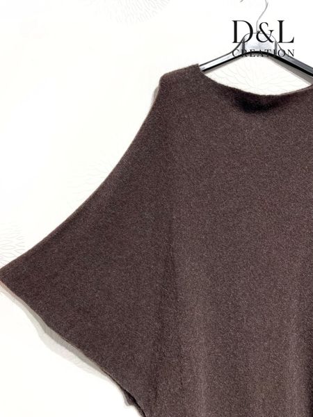 MAELLE PONCHO (hj13715) - chocolat