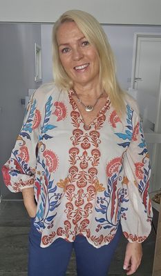 Hovedbilde PEACOCK BLOUSE BC (40971)- marsala red