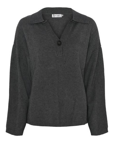 ViljeTT Pullover - dark shadow-kun f&aring; s/m