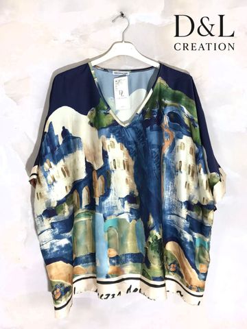 Hovedbilde FIORA BLOUSE&nbsp;(sh26511 )- navy blue