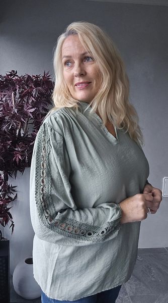 FABIENNE BLOUSE ( hf25308) - kaki green